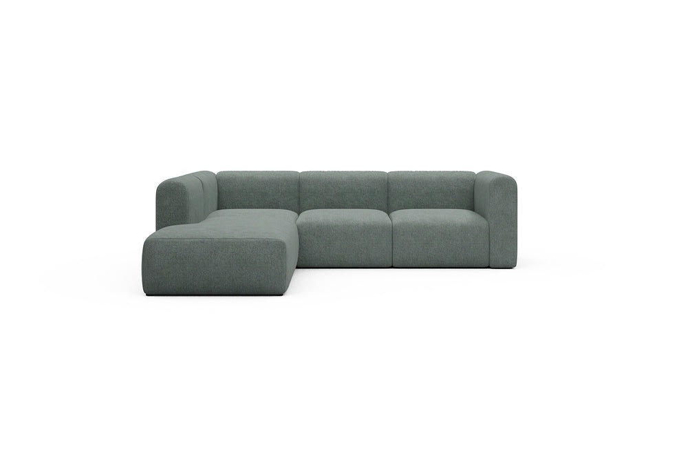 Rund Casual Modular Sofa - Configurations 2 - M1H - 266 x 224 cm - Open-end + 2,5 Seater - 770 Carreno Cielo Blue