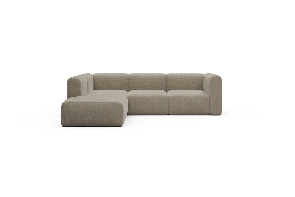 Rund Casual Modular Sofa - Configurations 2 - M1H - 266 x 224 cm - Open-end + 2,5 Seater - 810 Smooth Smooth Beige