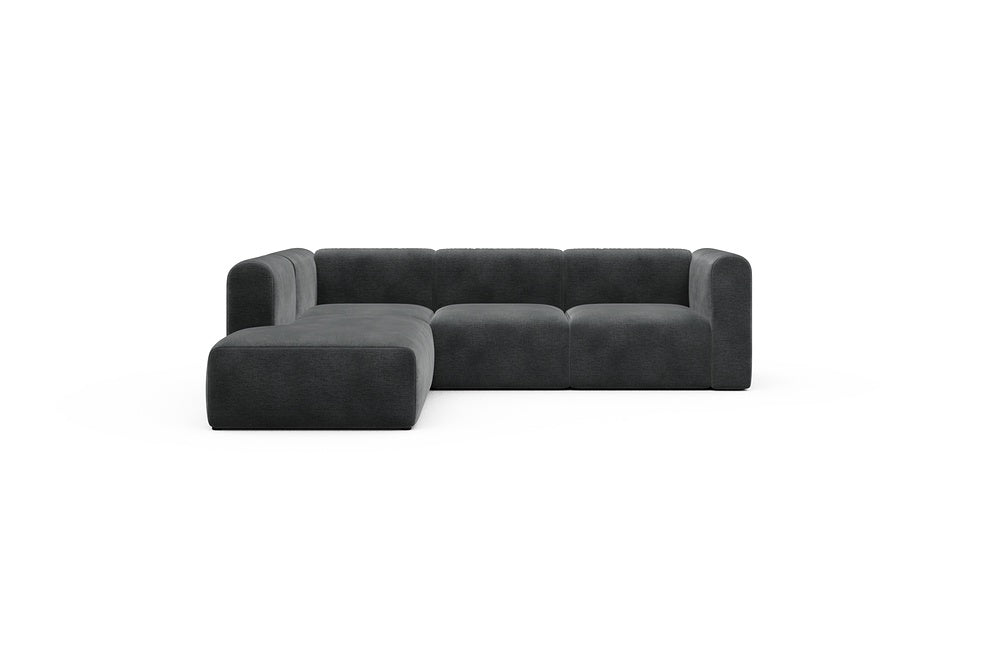 Rund Casual Modular Sofa - Configurations 2 - M1H - 266 x 224 cm - Open-end + 2,5 Seater - 811 Smooth Deep Warm Grey