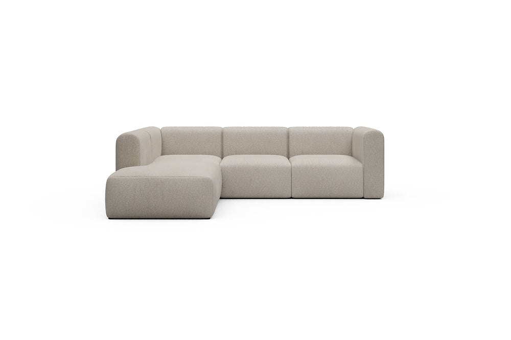 Rund Casual Modular Sofa - Configurations 2 - M1H - 266 x 224 cm - Open-end + 2,5 Seater - 816 Aivi Lace Beige