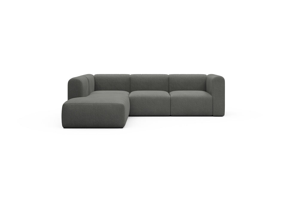 Rund Casual Modular Sofa - Configurations 2 - M1H - 266 x 224 cm - Open-end + 2,5 Seater - 852 Mahoga Seal Grey