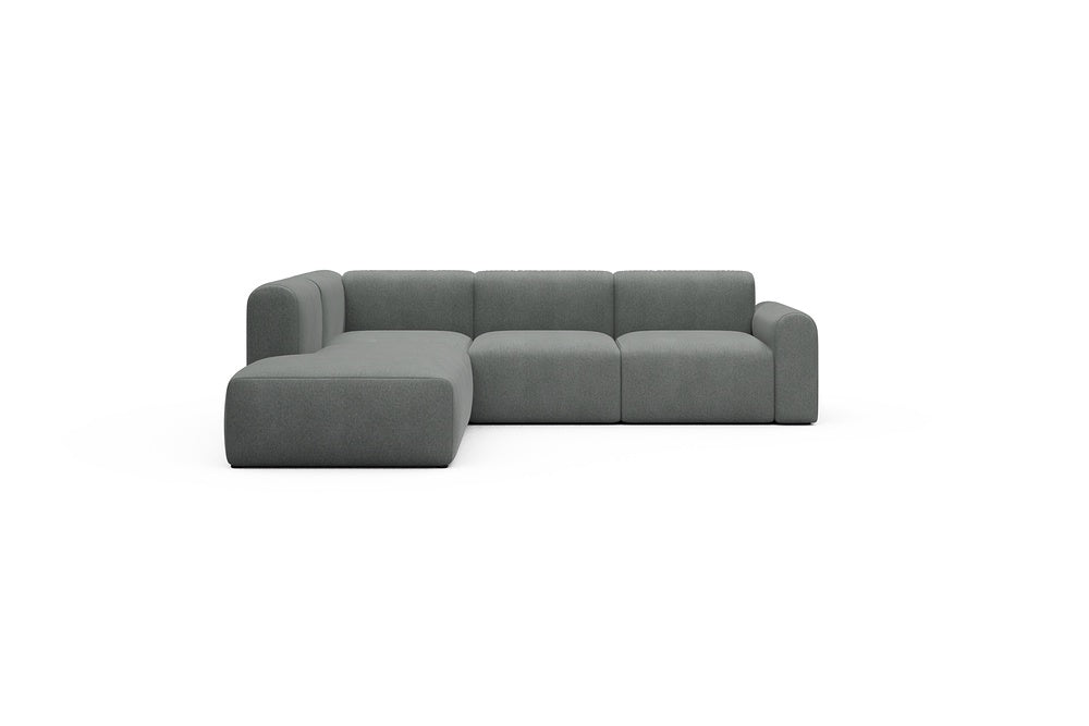Rund Casual Modular Sofa - Configurations 2 - M1L - 266 x 224 cm - Open-end + 2,5 Seater - 440 Satya Steel Grey