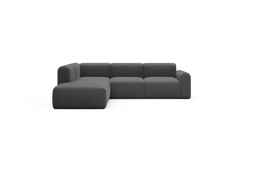 Rund Casual Modular Sofa - Configurations 2 - M1L - 266 x 224 cm - Open-end + 2,5 Seater - 441 Satya Warm Zinc