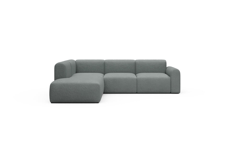 Rund Casual Modular Sofa - Configurations 2 - M1L - 266 x 224 cm - Open-end + 2,5 Seater - 485 Denari Soft Grey