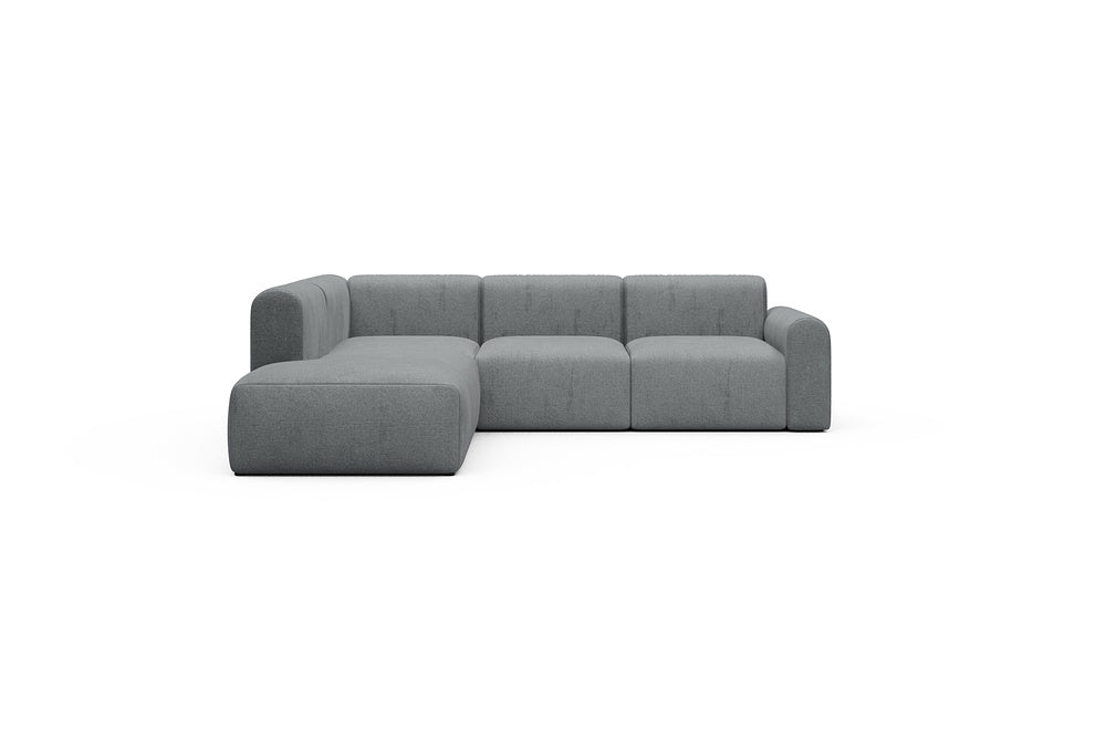 Rund Casual Modular Sofa - Configurations 2 - M1L - 266 x 224 cm - Open-end + 2,5 Seater - 495 Casone Gravel Grey