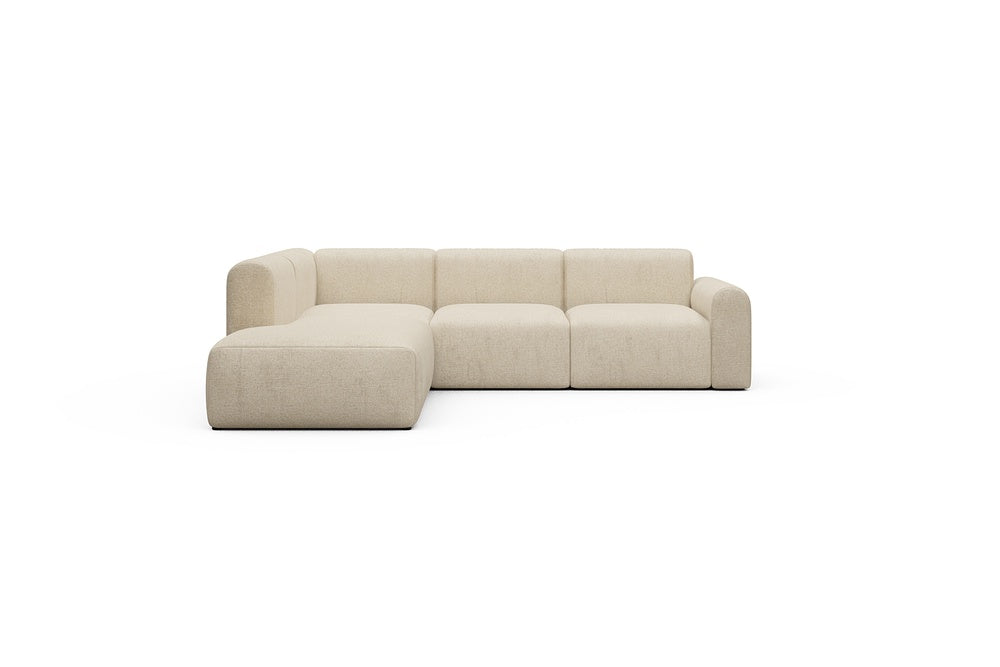Rund Casual Modular Sofa - Configurations 2 - M1L - 266 x 224 cm - Open-end + 2,5 Seater - 496 Casone Natural Beigie