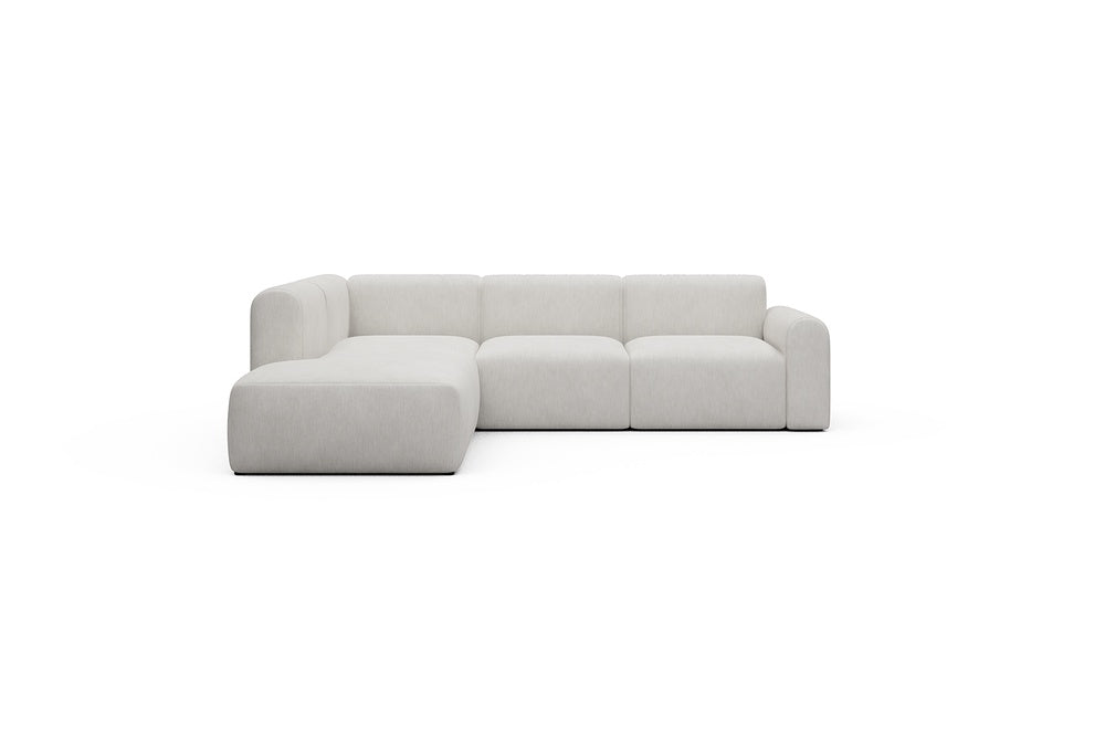 Rund Casual Modular Sofa - Configurations 2 - M1L - 266 x 224 cm - Open-end + 2,5 Seater - 574 Vivus Dusty Off White