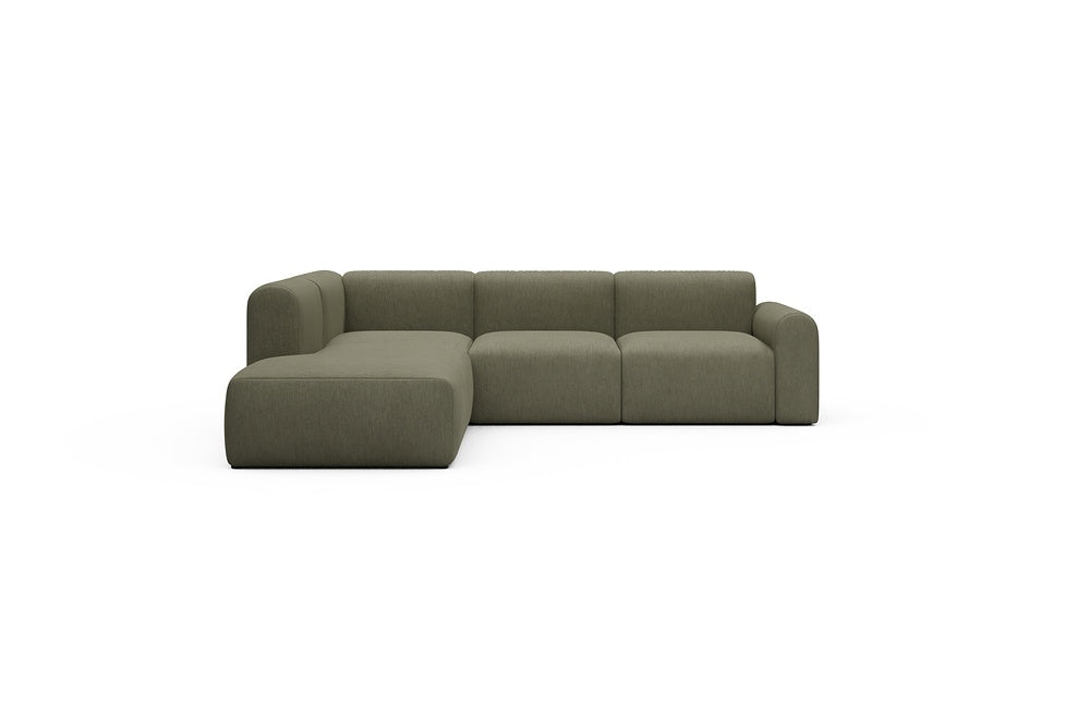 Rund Casual Modular Sofa - Configurations 2 - M1L - 266 x 224 cm - Open-end + 2,5 Seater - 575 Vivus Dusty Olive