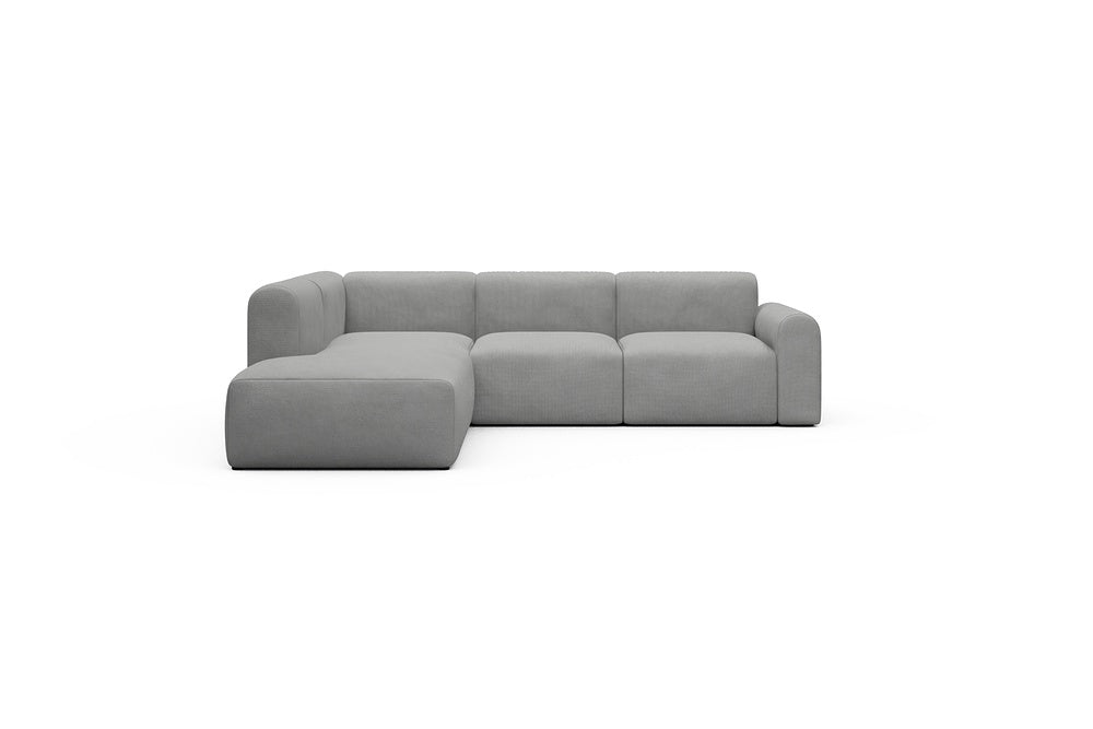 Rund Casual Modular Sofa - Configurations 2 - M1L - 266 x 224 cm - Open-end + 2,5 Seater - 764 Cura Sand Grey