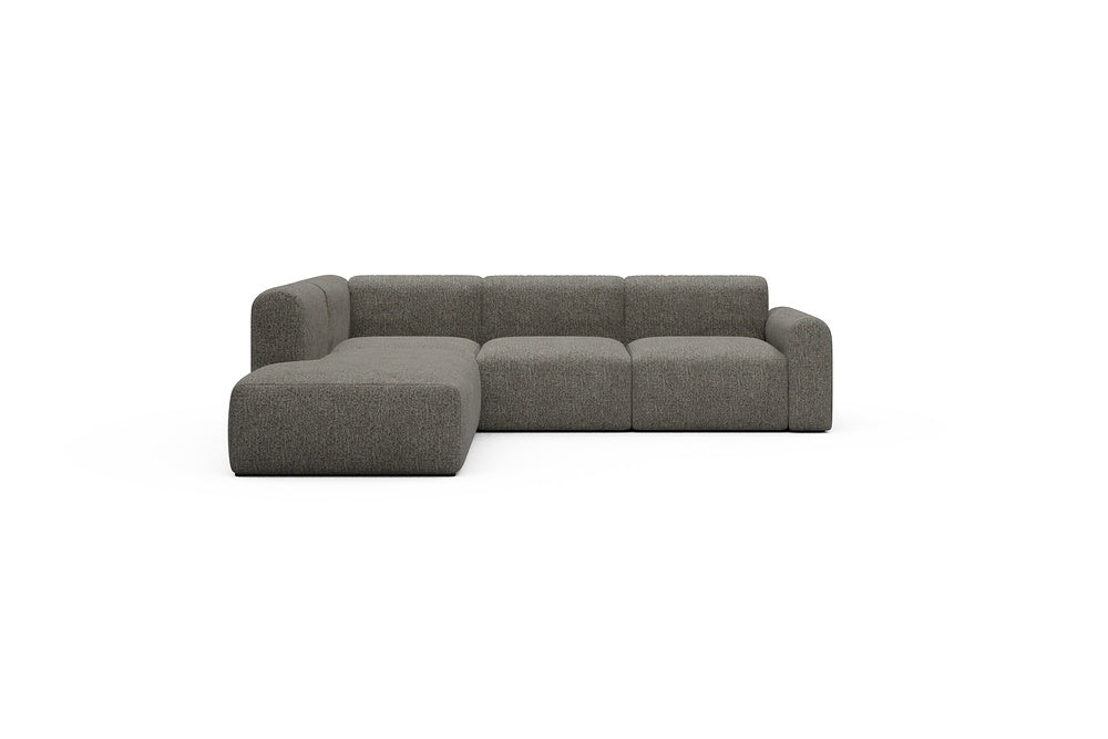 Rund Casual Modular Sofa - Configurations 2 - M1L - 266 x 224 cm - Open-end + 2,5 Seater - 771 Carreno Sepia Brown
