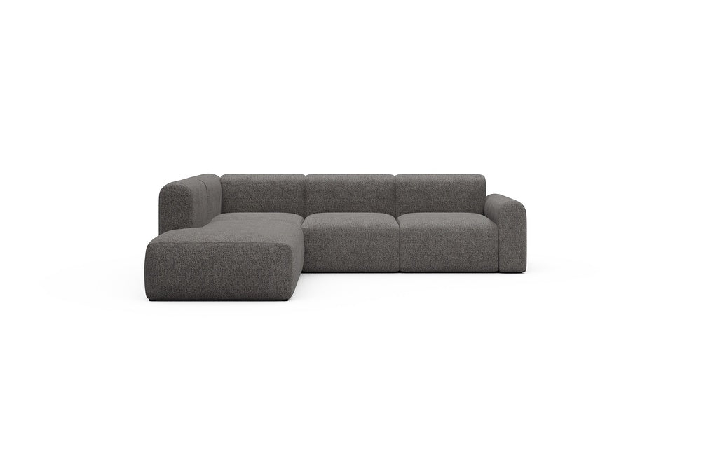 Rund Casual Modular Sofa - Configurations 2 - M1L - 266 x 224 cm - Open-end + 2,5 Seater - 772 Carreno Salt & Pepper