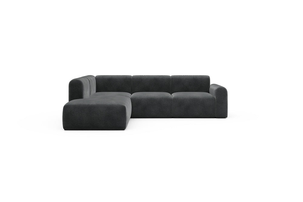 Rund Casual Modular Sofa - Configurations 2 - M1L - 266 x 224 cm - Open-end + 2,5 Seater - 811 Smooth Deep Warm Grey