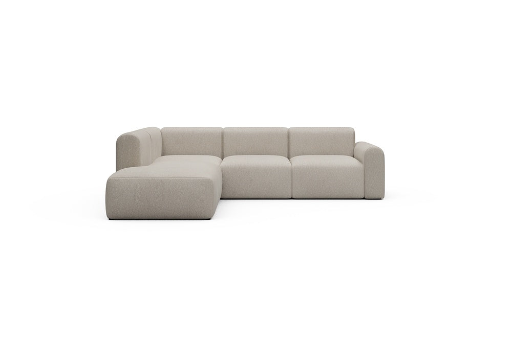 Rund Casual Modular Sofa - Configurations 2 - M1L - 266 x 224 cm - Open-end + 2,5 Seater - 816 Aivi Lace Beige