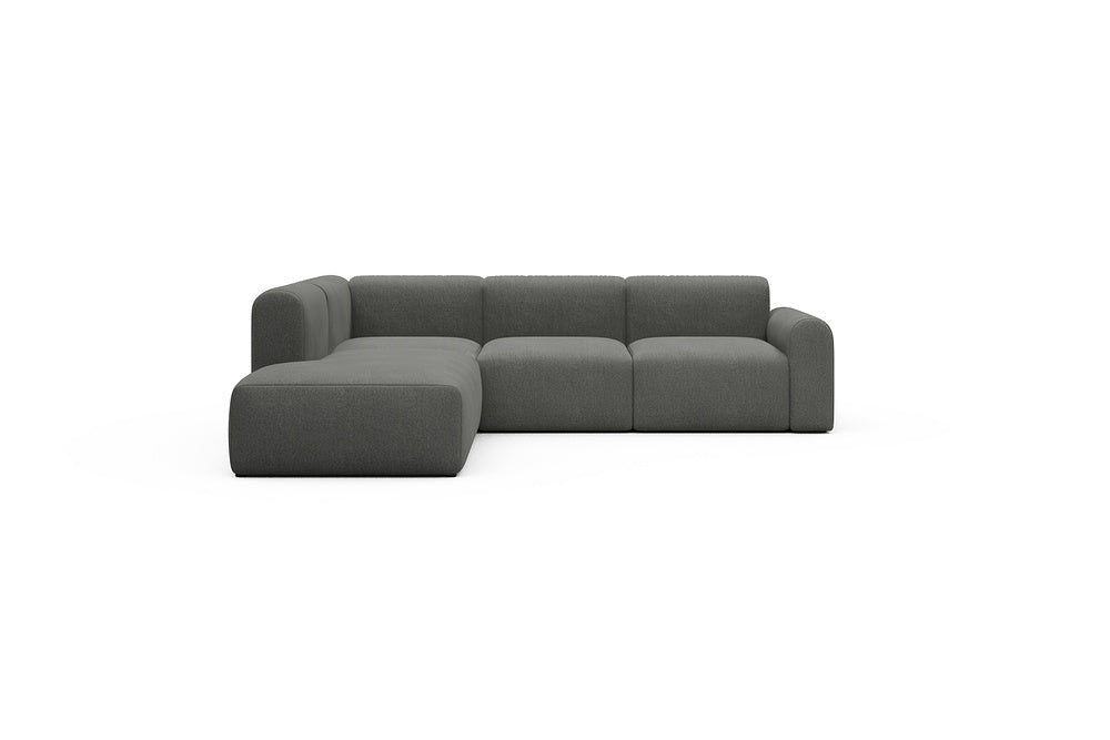 Rund Casual Modular Sofa - Configurations 2 - M1L - 266 x 224 cm - Open-end + 2,5 Seater - 852 Mahoga Seal Grey