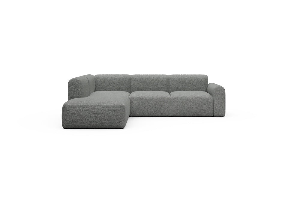 Rund Casual Modular Sofa - Configurations 2 - M1L - 266 x 224 cm - Open-end + 2,5 Seater - 868 Vanora Warm Grey