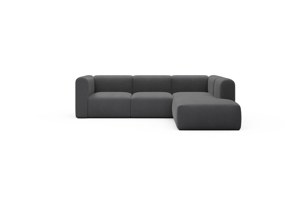 Rund Casual Modular Sofa - Configurations 2 - M2H - 266 x 224 cm - 3 Seater + Open-end - 441 Satya Warm Zinc