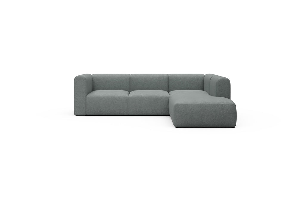 Rund Casual Modular Sofa - Configurations 2 - M2H - 266 x 224 cm - 3 Seater + Open-end - 485 Denari Soft Grey