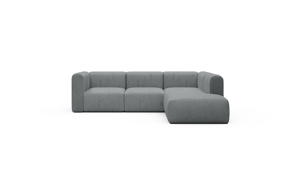 Rund Casual Modular Sofa - Configurations 2 - M2H - 266 x 224 cm - 3 Seater + Open-end - 495 Casone Gravel Grey