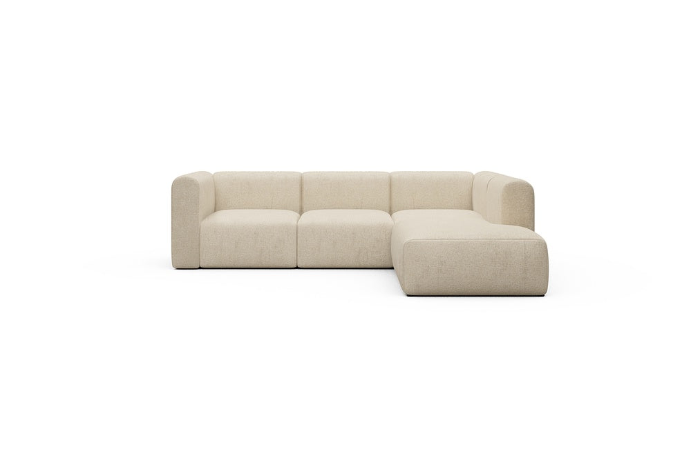 Rund Casual Modular Sofa - Configurations 2 - M2H - 266 x 224 cm - 3 Seater + Open-end - 496 Casone Natural Beigie