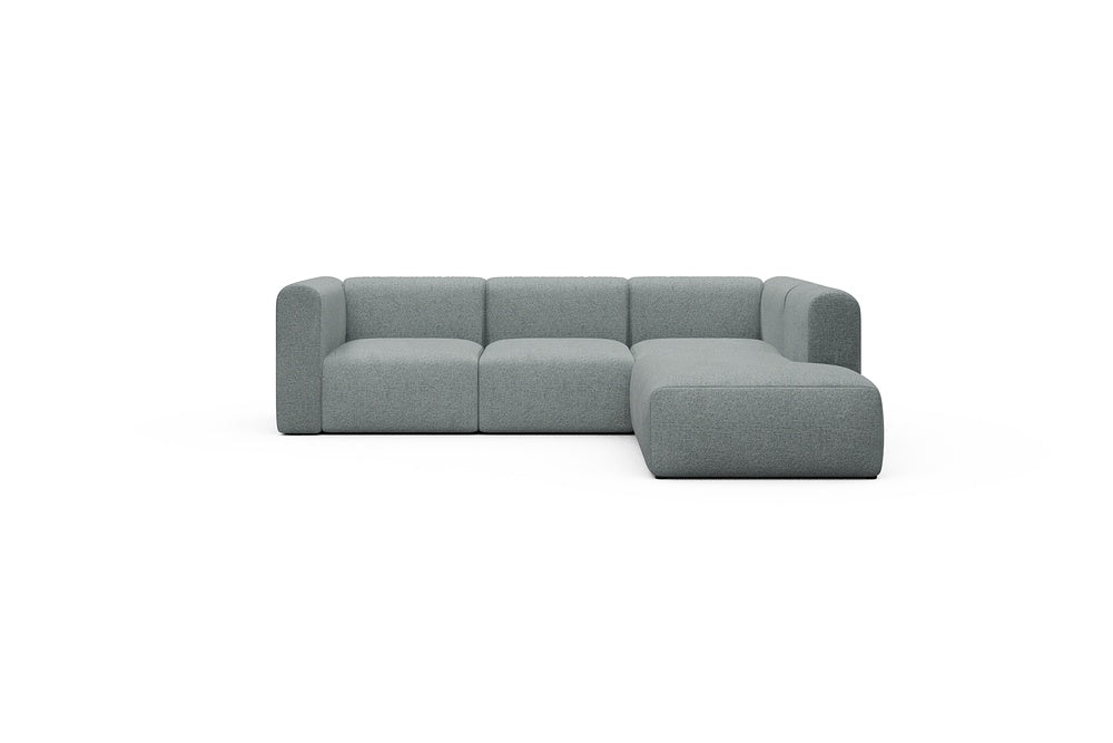 Rund Casual Modular Sofa - Configurations 2 - M2H - 266 x 224 cm - 3 Seater + Open-end - 499 Casone Light mixed Green