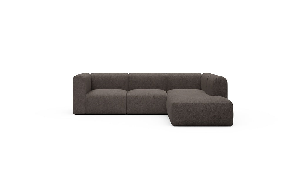 Rund Casual Modular Sofa - Configurations 2 - M2H - 266 x 224 cm - 3 Seater + Open-end - 530 Bouclé Taupe