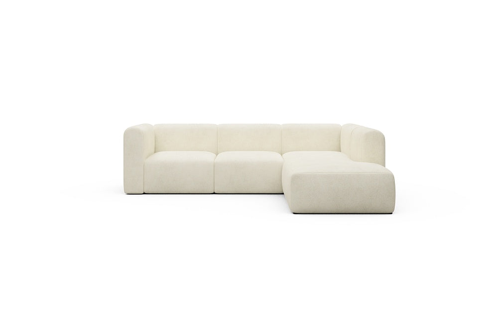 Rund Casual Modular Sofa - Configurations 2 - M2H - 266 x 224 cm - 3 Seater + Open-end - 531 Bouclé Off White