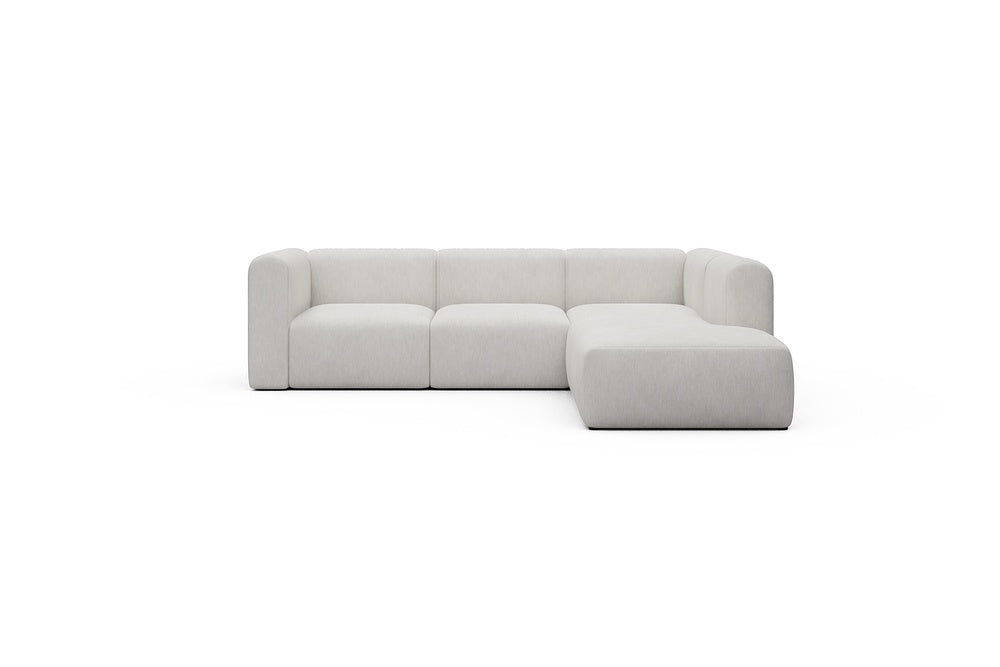 Rund Casual Modular Sofa - Configurations 2 - M2H - 266 x 224 cm - 3 Seater + Open-end - 574 Vivus Dusty Off White