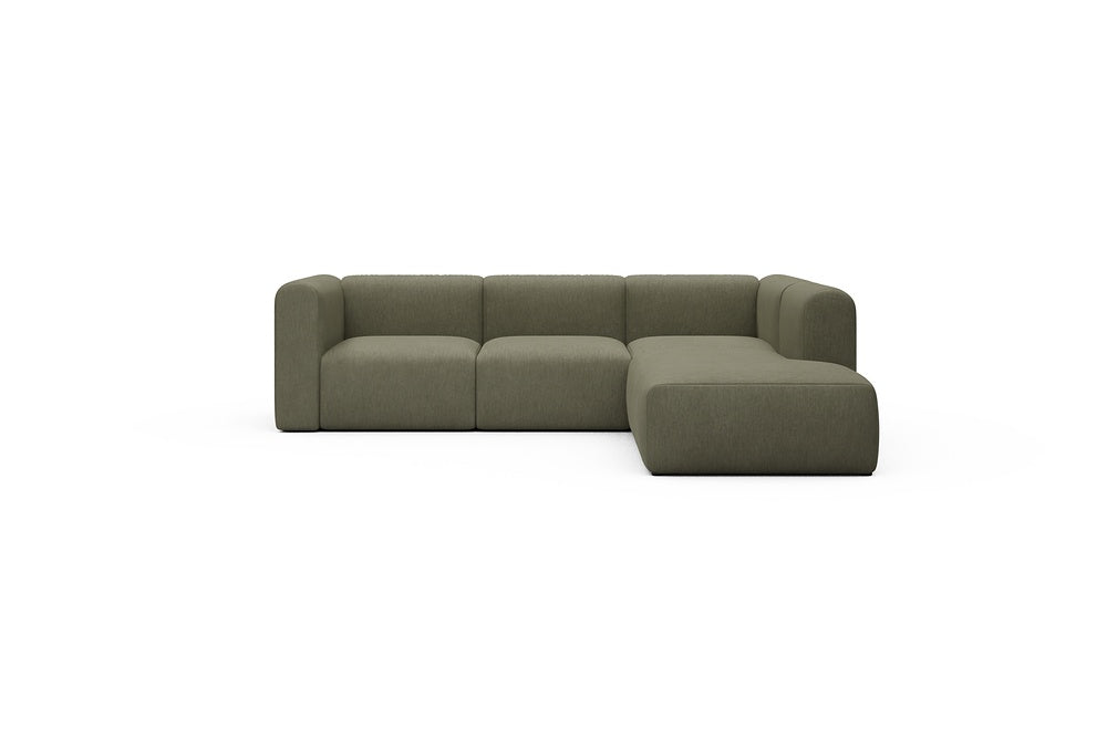 Rund Casual Modular Sofa - Configurations 2 - M2H - 266 x 224 cm - 3 Seater + Open-end - 575 Vivus Dusty Olive