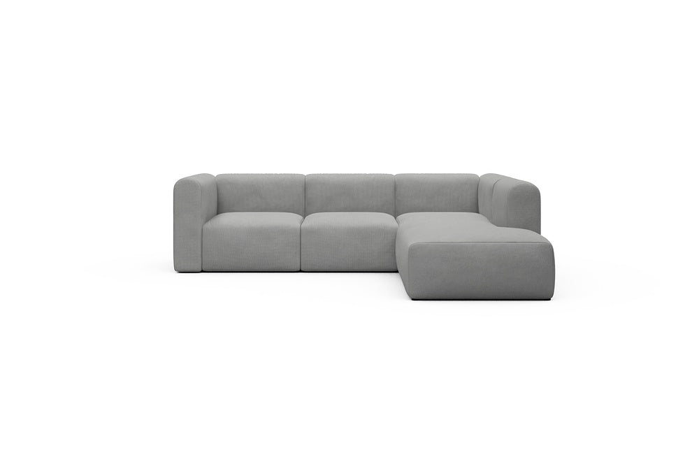 Rund Casual Modular Sofa - Configurations 2 - M2H - 266 x 224 cm - 3 Seater + Open-end - 764 Cura Sand Grey