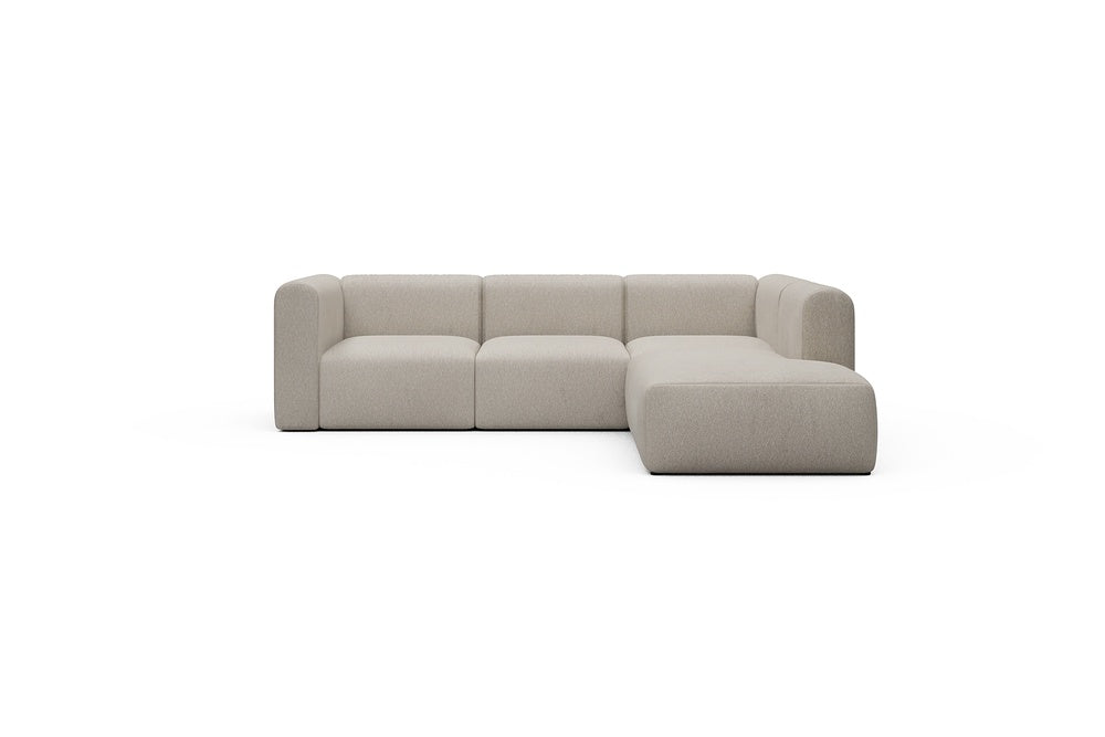 Rund Casual Modular Sofa - Configurations 2 - M2H - 266 x 224 cm - 3 Seater + Open-end - 816 Aivi Lace Beige