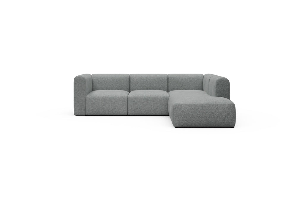 Rund Casual Modular Sofa - Configurations 2 - M2H - 266 x 224 cm - 3 Seater + Open-end - 819 Aivi Gravel Grey