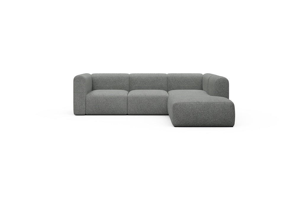 Rund Casual Modular Sofa - Configurations 2 - M2H - 266 x 224 cm - 3 Seater + Open-end - 868 Vanora Warm Grey
