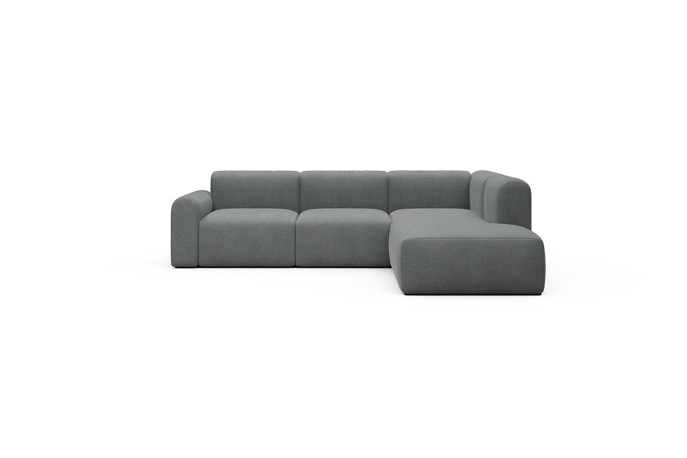 Rund Casual Modular Sofa - Configurations 2 - M2L - 266 x 224 cm - Open-end + 3 Seater - 440 Satya Steel Grey