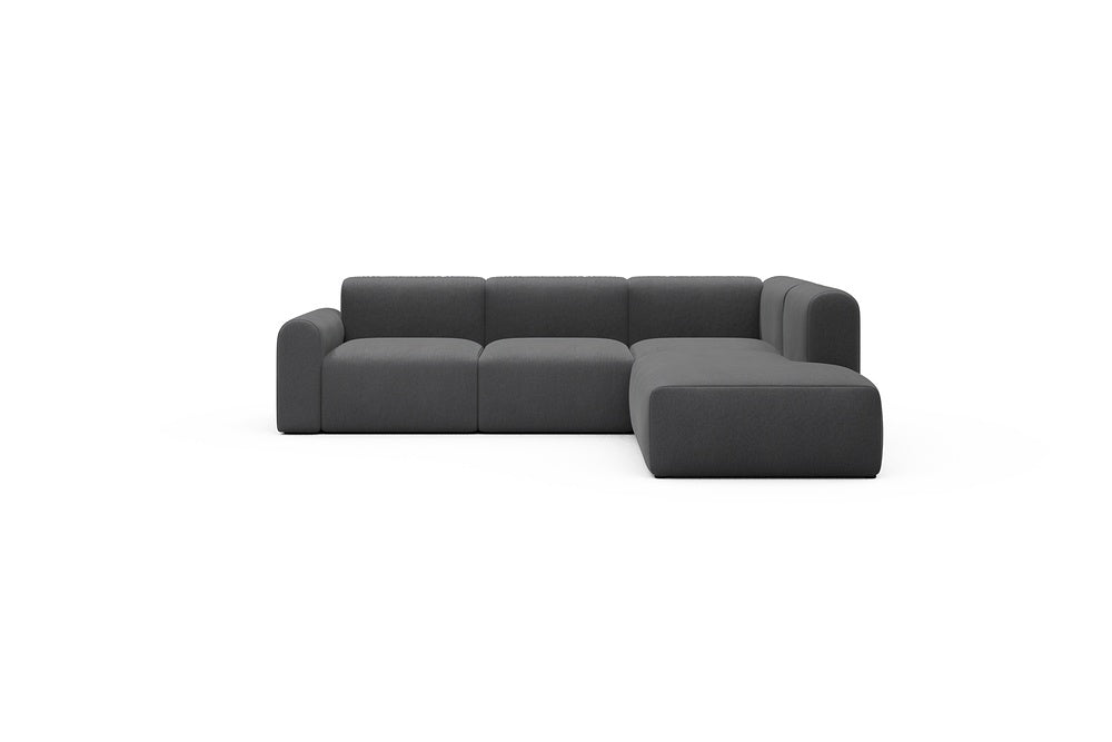 Rund Casual Modular Sofa - Configurations 2 - M2L - 266 x 224 cm - Open-end + 3 Seater - 441 Satya Warm Zinc