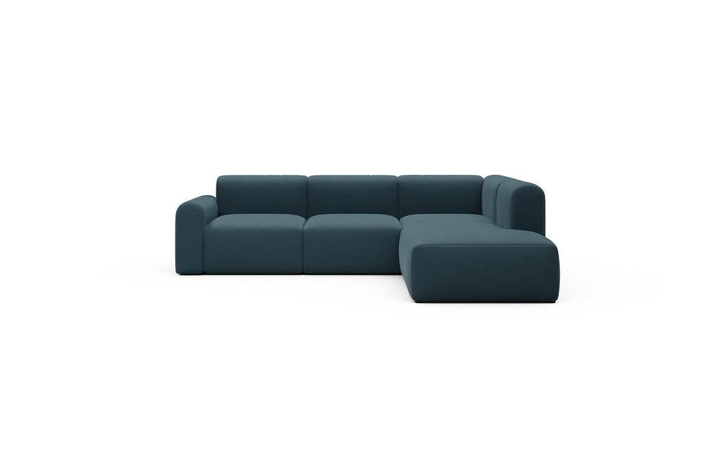 Rund Casual Modular Sofa - Configurations 2 - M2L - 266 x 224 cm - Open-end + 3 Seater - 443 Satya Deep Blue