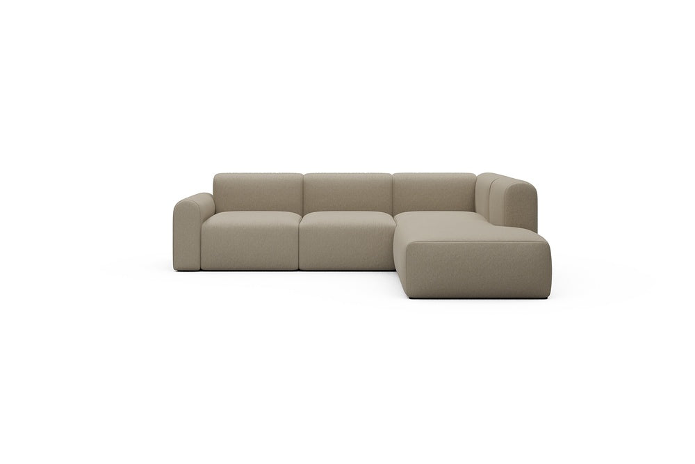 Rund Casual Modular Sofa - Configurations 2 - M2L - 266 x 224 cm - Open-end + 3 Seater - 445 Satya Natural Biege