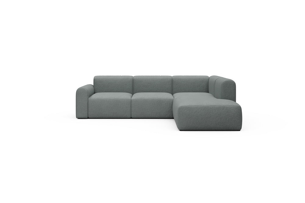 Rund Casual Modular Sofa - Configurations 2 - M2L - 266 x 224 cm - Open-end + 3 Seater - 485 Denari Soft Grey