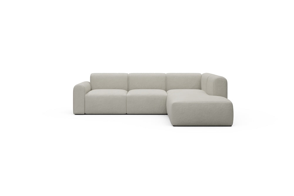 Rund Casual Modular Sofa - Configurations 2 - M2L - 266 x 224 cm - Open-end + 3 Seater - 487 Denari Clean Beige