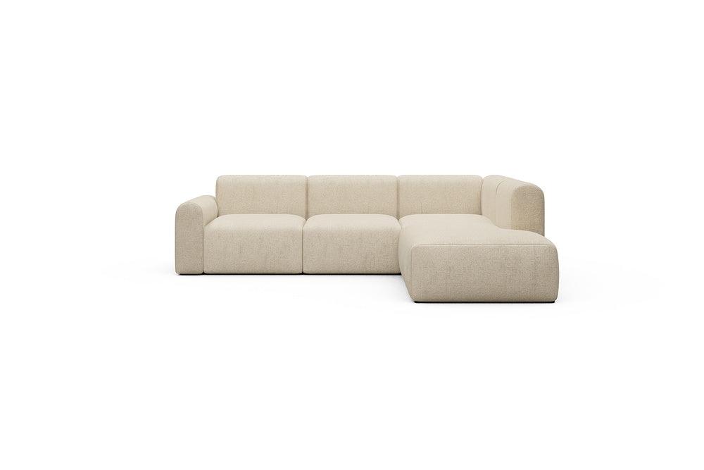 Rund Casual Modular Sofa - Configurations 2 - M2L - 266 x 224 cm - Open-end + 3 Seater - 496 Casone Natural Beigie