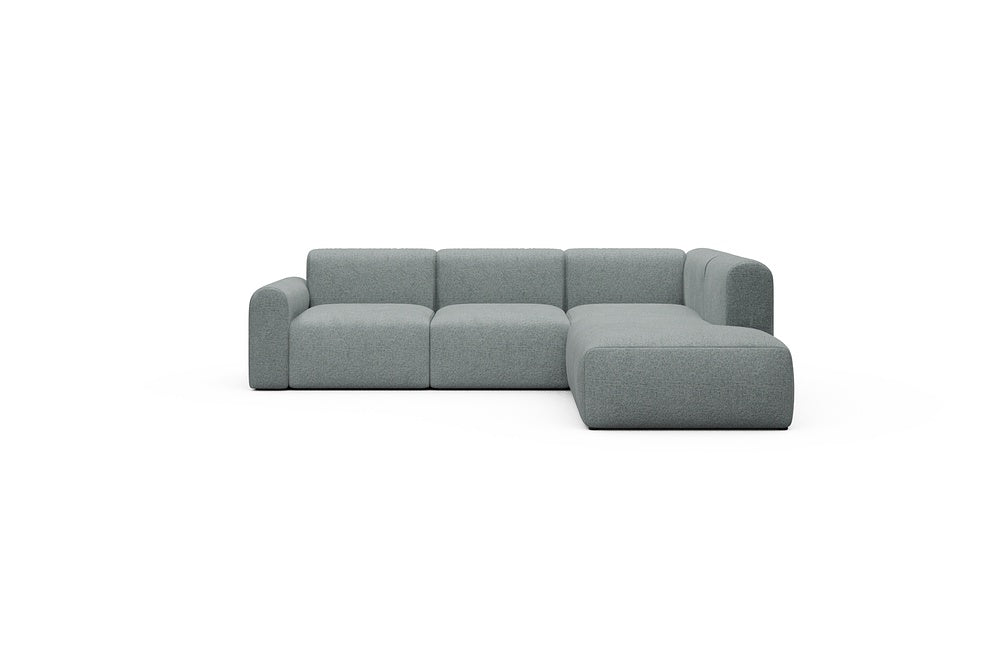Rund Casual Modular Sofa - Configurations 2 - M2L - 266 x 224 cm - Open-end + 3 Seater - 499 Casone Light mixed Green