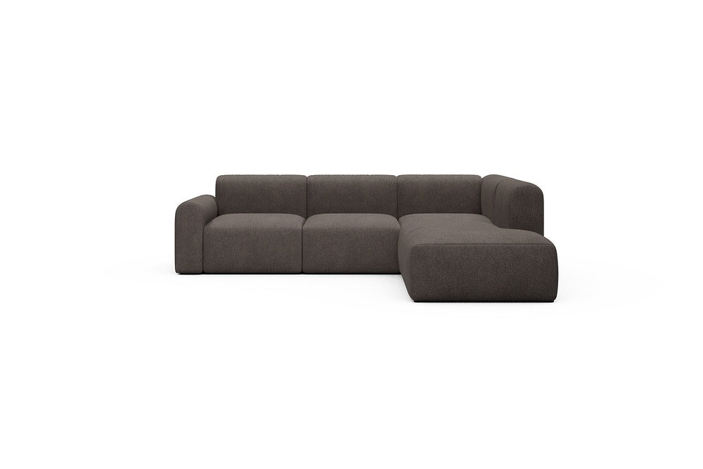 Rund Casual Modular Sofa - Configurations 2 - M2L - 266 x 224 cm - Open-end + 3 Seater - 530 Bouclé Taupe