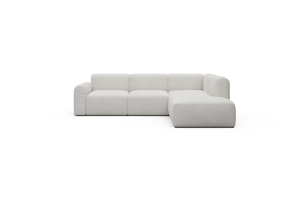 Rund Casual Modular Sofa - Configurations 2 - M2L - 266 x 224 cm - Open-end + 3 Seater - 574 Vivus Dusty Off White