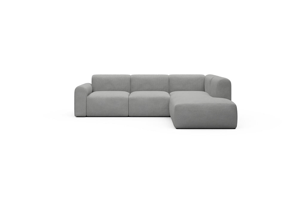 Rund Casual Modular Sofa - Configurations 2 - M2L - 266 x 224 cm - Open-end + 3 Seater - 764 Cura Sand Grey