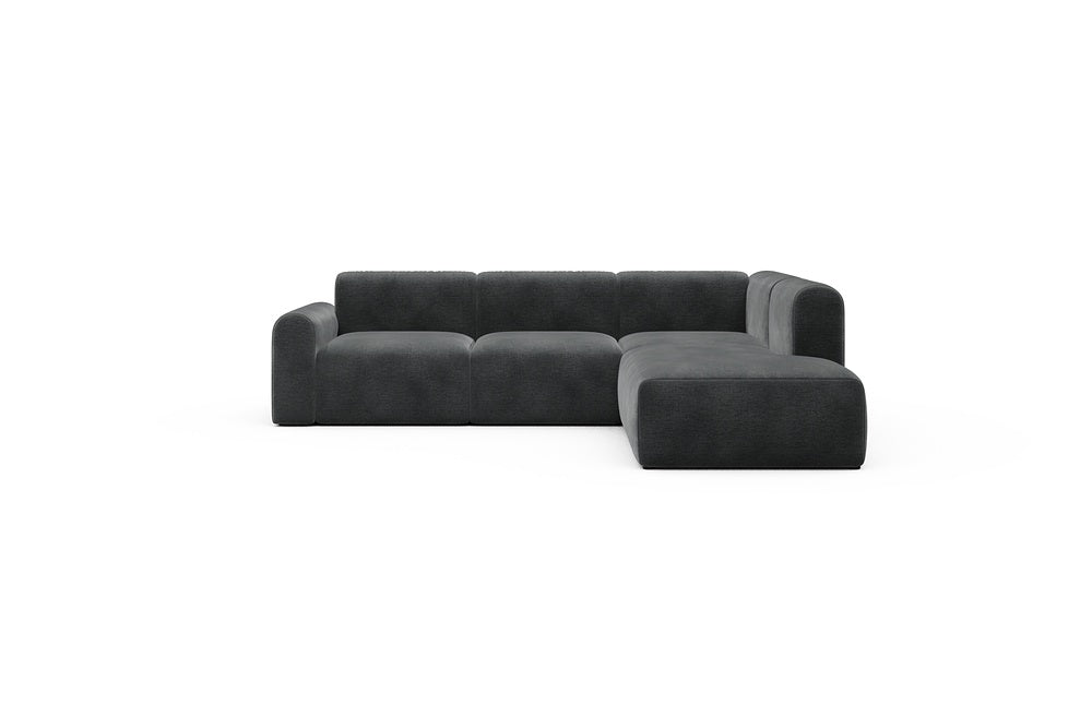 Rund Casual Modular Sofa - Configurations 2 - M2L - 266 x 224 cm - Open-end + 3 Seater - 811 Smooth Deep Warm Grey