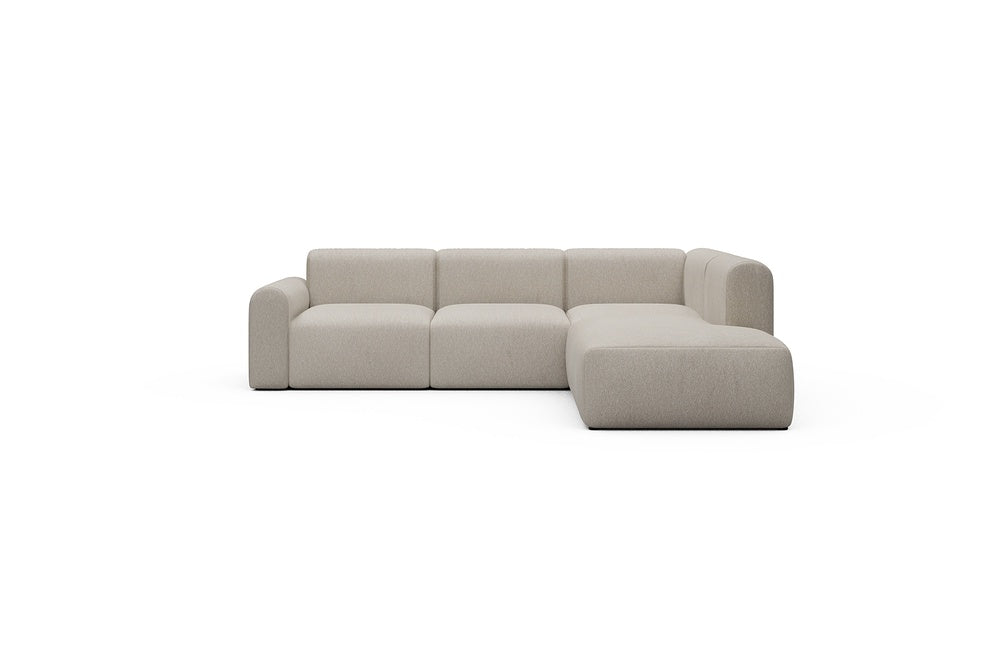 Rund Casual Modular Sofa - Configurations 2 - M2L - 266 x 224 cm - Open-end + 3 Seater - 816 Aivi Lace Beige