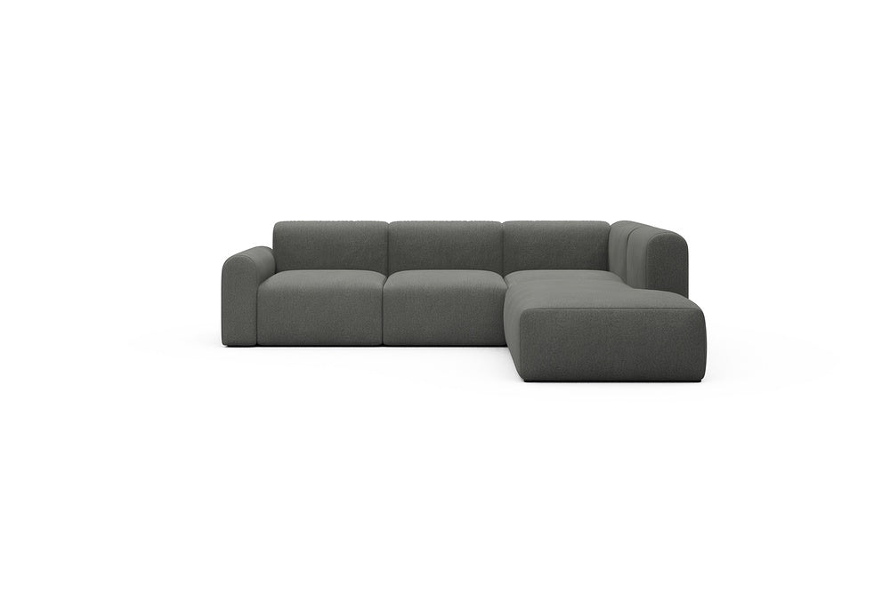 Rund Casual Modular Sofa - Configurations 2 - M2L - 266 x 224 cm - Open-end + 3 Seater - 852 Mahoga Seal Grey