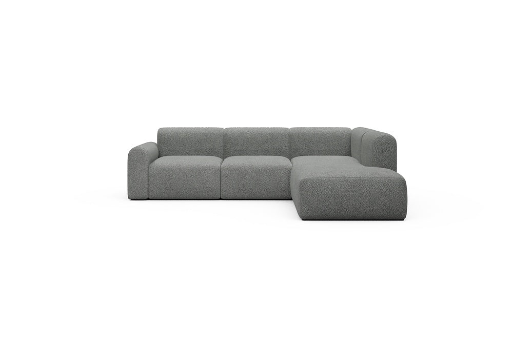 Rund Casual Modular Sofa - Configurations 2 - M2L - 266 x 224 cm - Open-end + 3 Seater - 868 Vanora Warm Grey