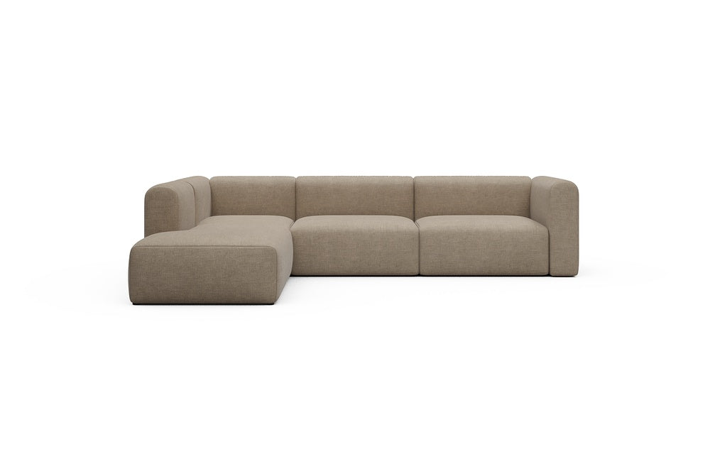 Rund Casual Modular Sofa - Configurations 2 - N1H - 312 x 224 cm - Open-end + 3,5 Seater - 417 Esina Mocha