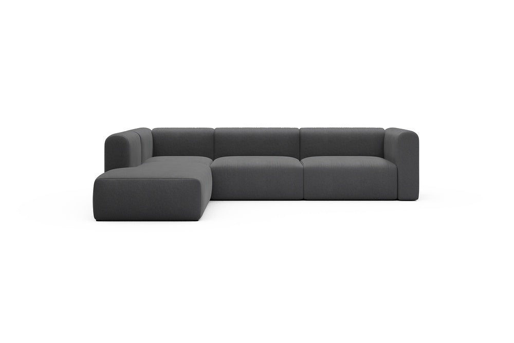 Rund Casual Modular Sofa - Configurations 2 - N1H - 312 x 224 cm - Open-end + 3,5 Seater - 441 Satya Warm Zinc