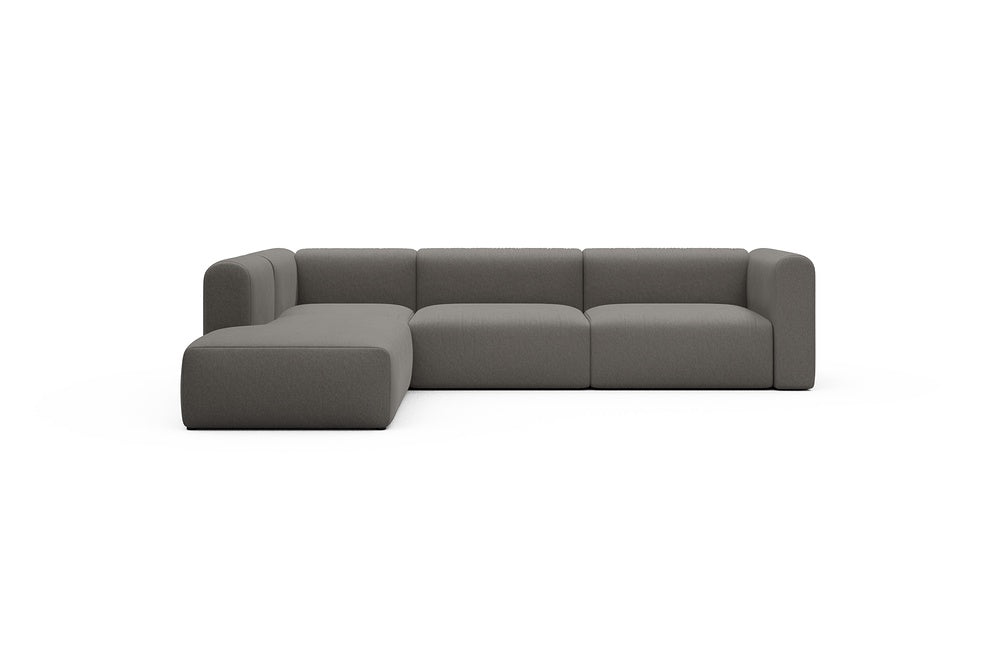 Rund Casual Modular Sofa - Configurations 2 - N1H - 312 x 224 cm - Open-end + 3,5 Seater - 446 Satya Taupe Brown